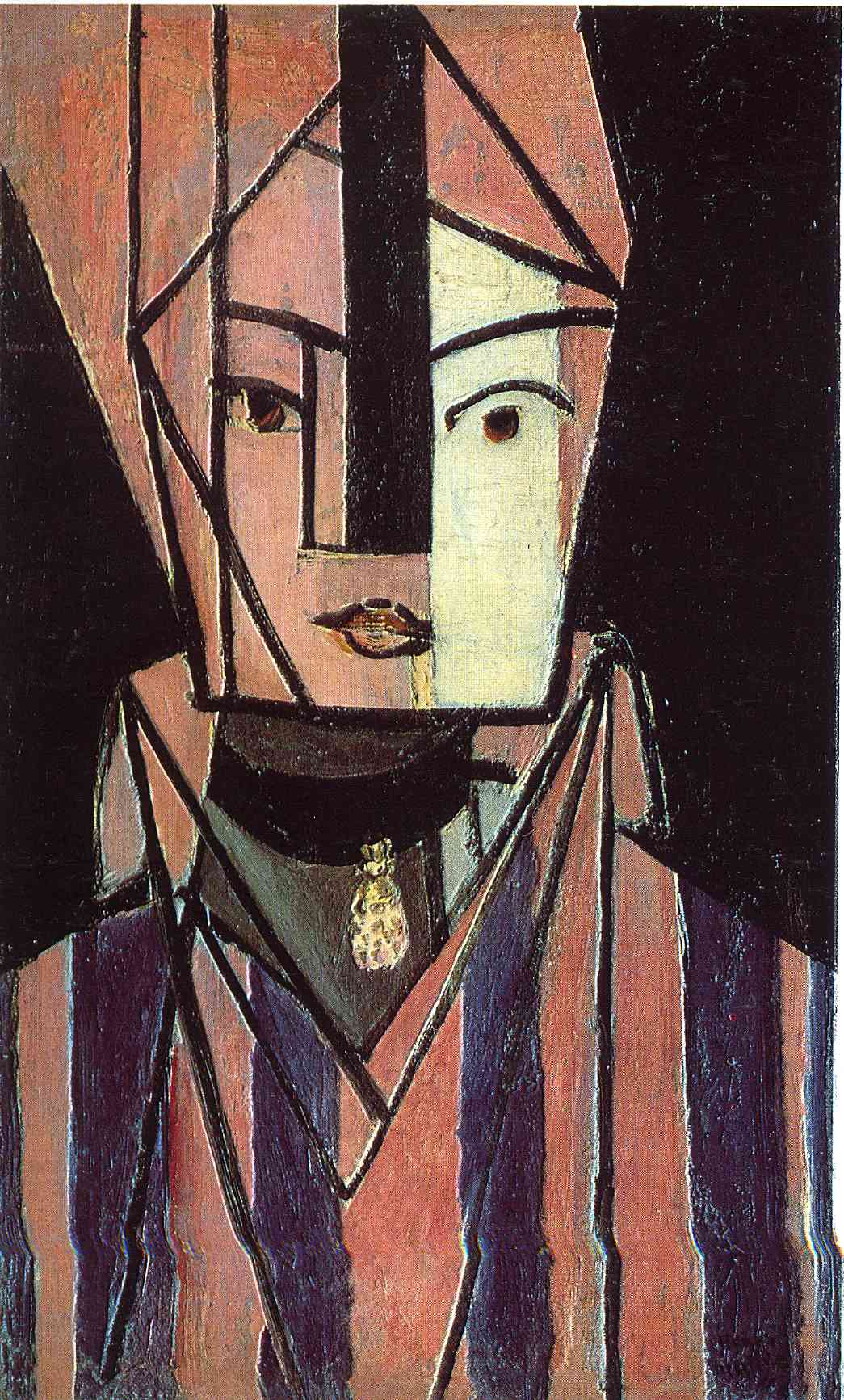 Henri Matisse - Head white and pink 1914